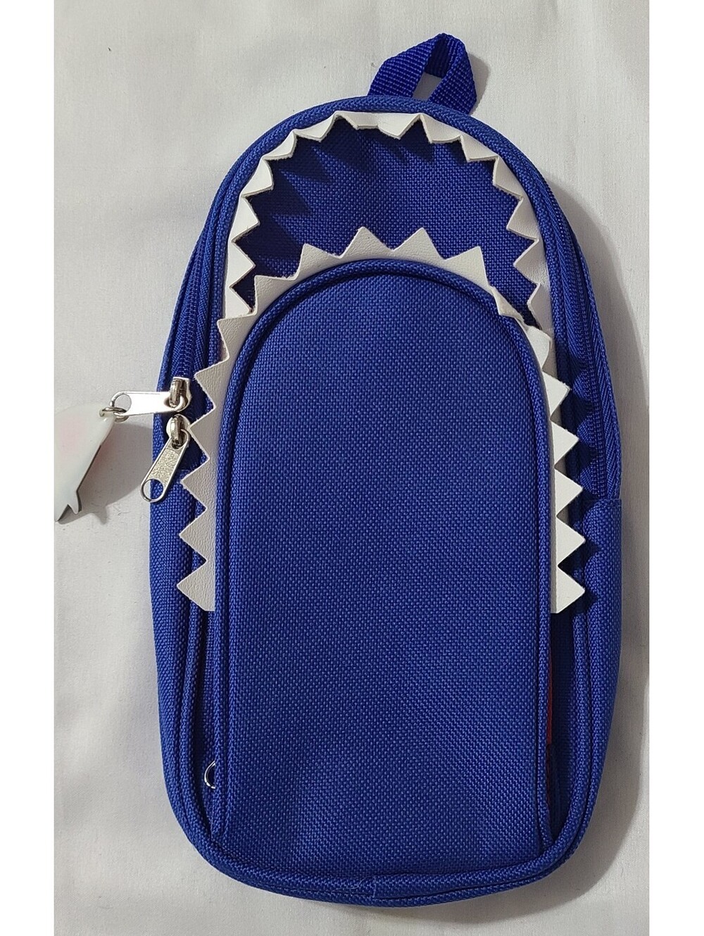 Shark Pencil Case Creative Novelty Fish Shape Sz Medium Portable Travel Bag EUC